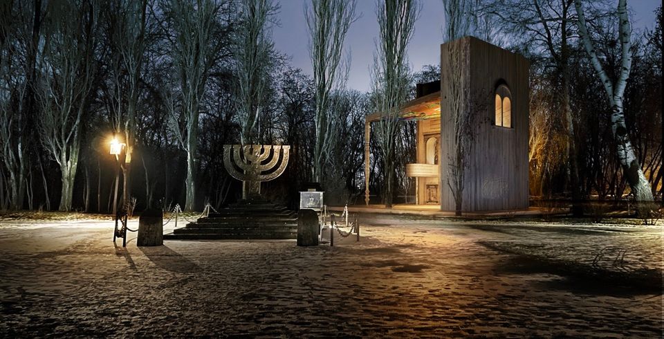 Manuel Herz Architekten's rendering of the Babyn Yar Synagogue. Image ©Manuel Herz Architekten.