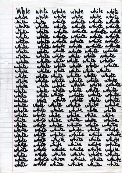 Tracey Rose, Untitled VI (2012–2013). Mixed media on paper. 37.8 x 29 x 3.5 cm (framed).