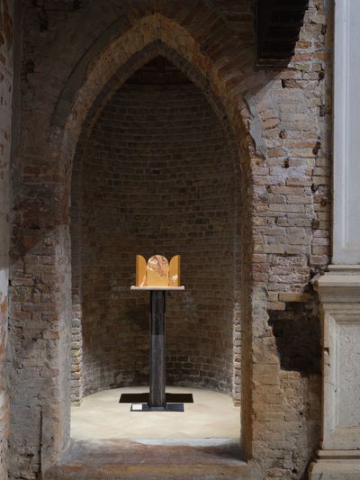 Installation view: Yu Hong: Another One Bites the Dust, Chiesetta della Misericordia, Cannaregio, Venice (20 April–24 November 2024). © Yu Hong.