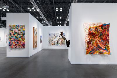 Nature Morte's booth at The Armory Show, 2024.