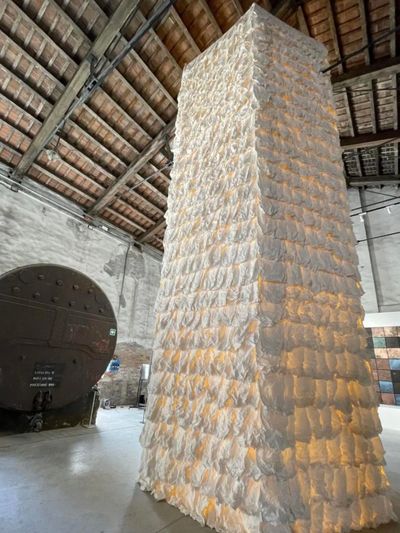 Zhu Jinshi, Rice Paper Pagoda (2024).