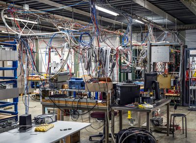 Thomas Struth, Muon System Test Station, ATLAS, CERN, Meyrin (2023) Inkjet print. 150 x 205.5 cm.