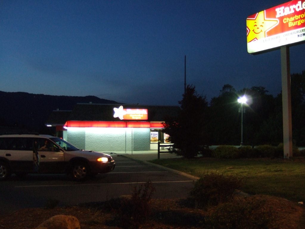 a photograph of a hardee's