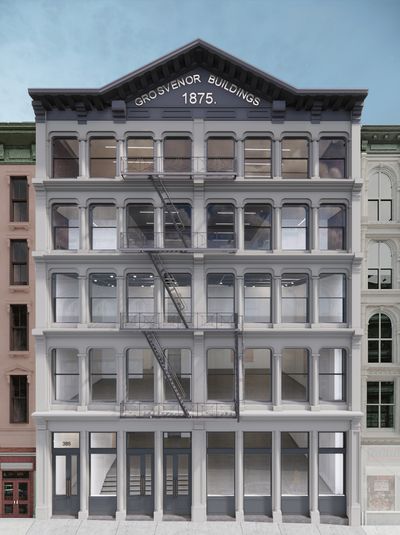 Rendering of Marian Goodman Gallery's new home at 385 Broadway in Tribeca. Image