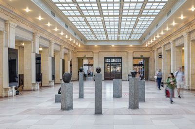 Nicholas Galanin, Threat Return (2023). Exhibition view: Precarious Joys, Toronto Biennial of Art, Toronto Union Station (21 September–1 December 2024).