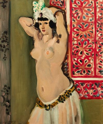 Henri Matisse, Torse de jeune fille (1921–22). Oil on canvas. 60.5 x 50.5 cm.