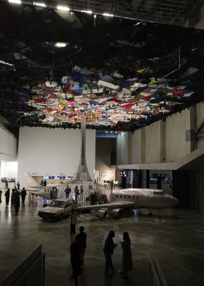 Exhibition view: Yin Xiuzhen, Piercing the Sky, Power Station of Art, Shanghai (9 November 2024–16 February 2025).