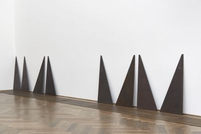 Sandra Mujinga, Ghost Forest (1–7) (2024). Exhibition view: Time as a Shield, Kunsthalle Basel (30 August–10 November 2024).