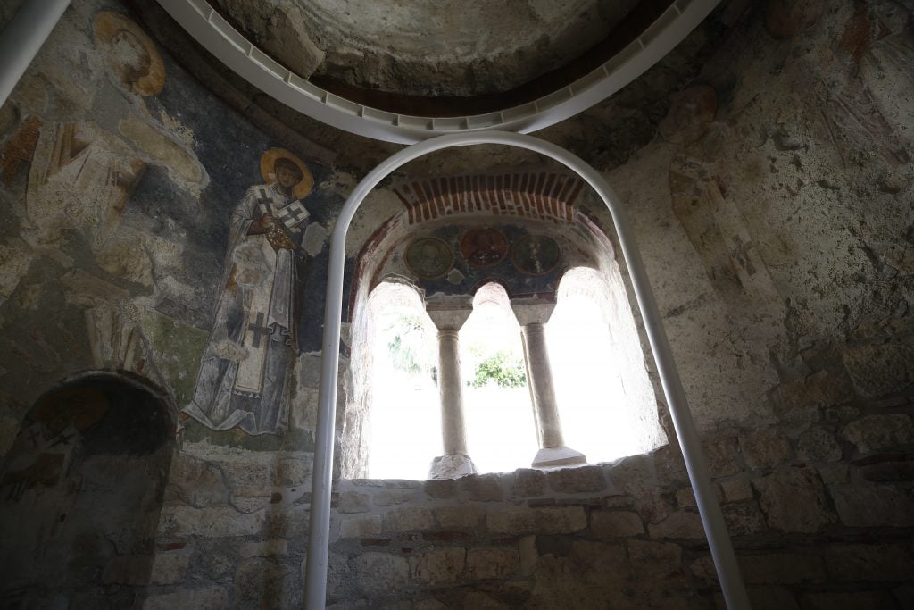 A small sixth-century chapel.