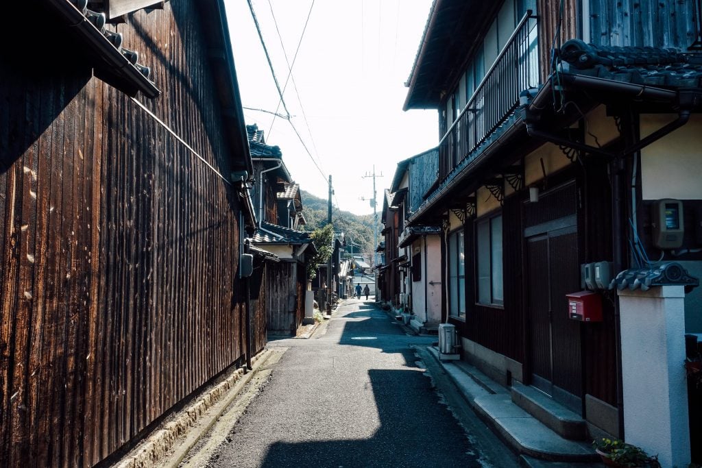 an old world village in Japan 