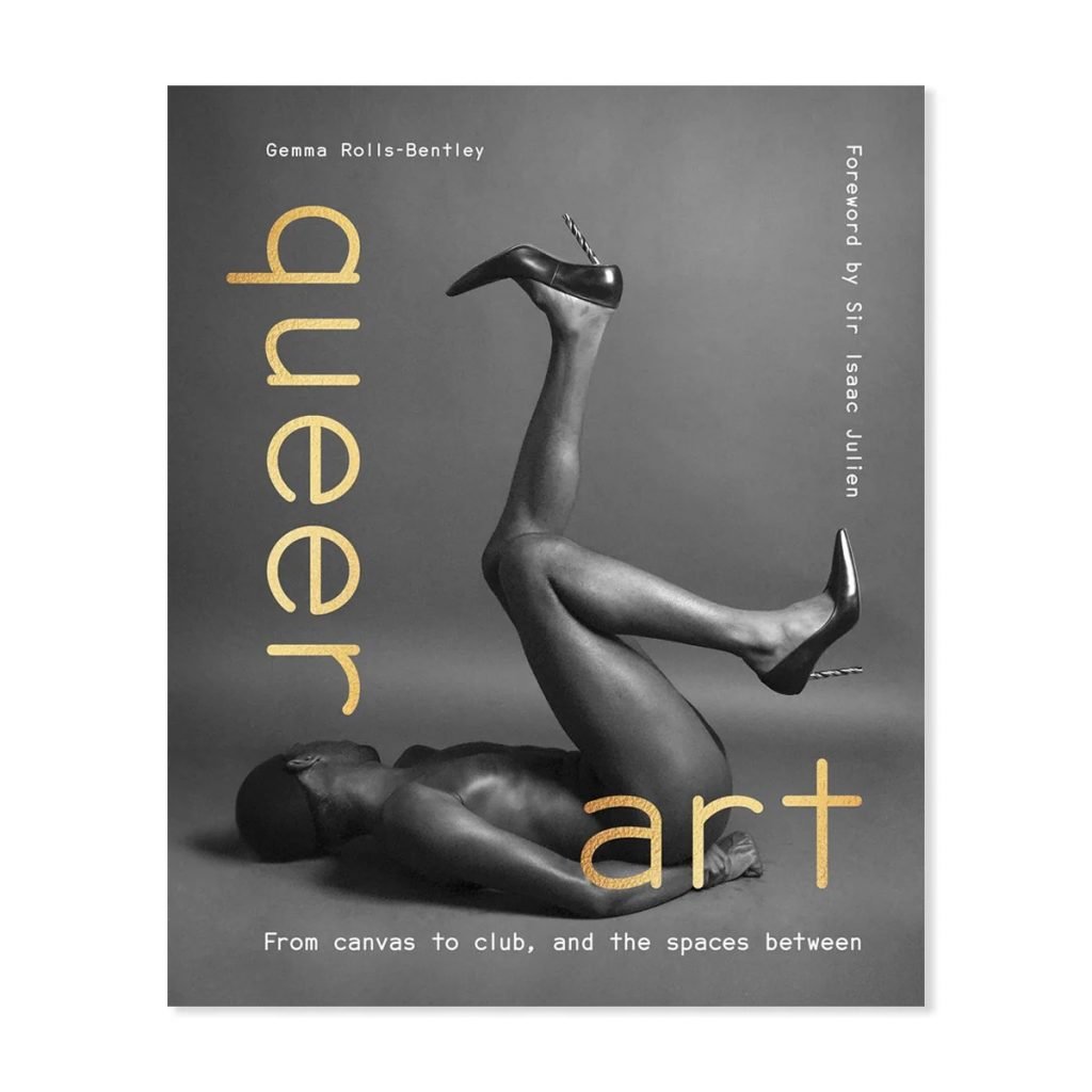 a book cover depicts a black man laying on his back wearing high heels